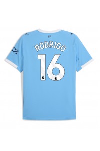 Manchester City Rodri Hernandez #16 Jalkapallovaatteet Kotipaita 2025-26 Lyhythihainen